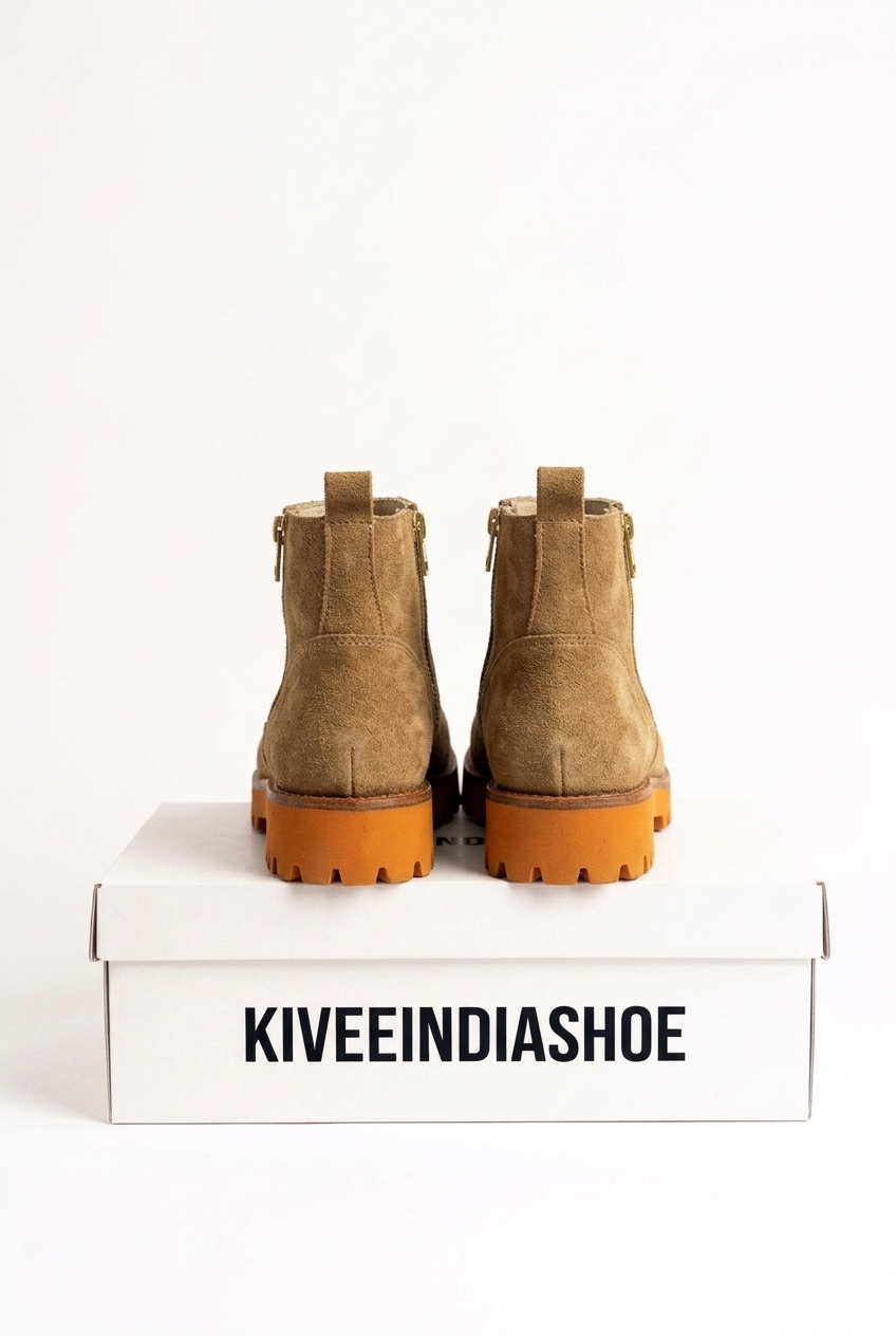 Suede Leather | Double Chain Shoe.
