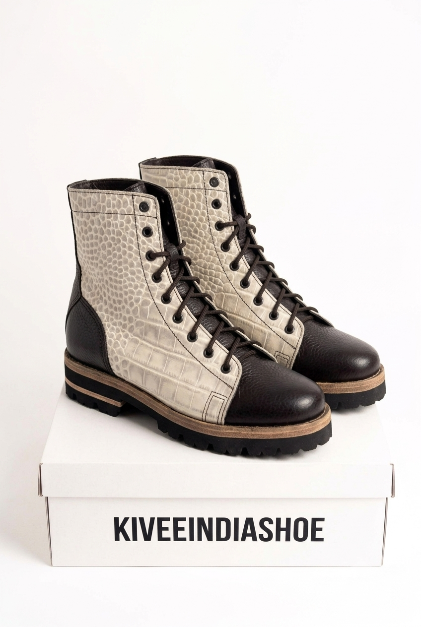 Monkey Boot| Printed Leather