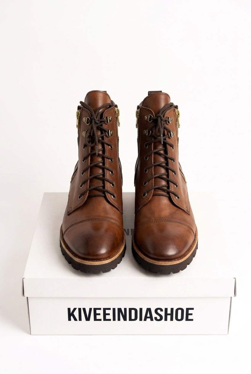 Duel Colour Leather | Custum Handcrafted Shoe.