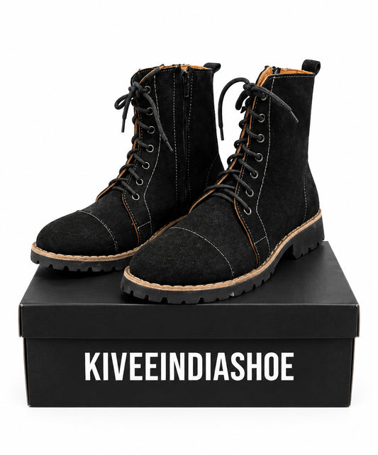Suede Leather | Lace Up Shoe .