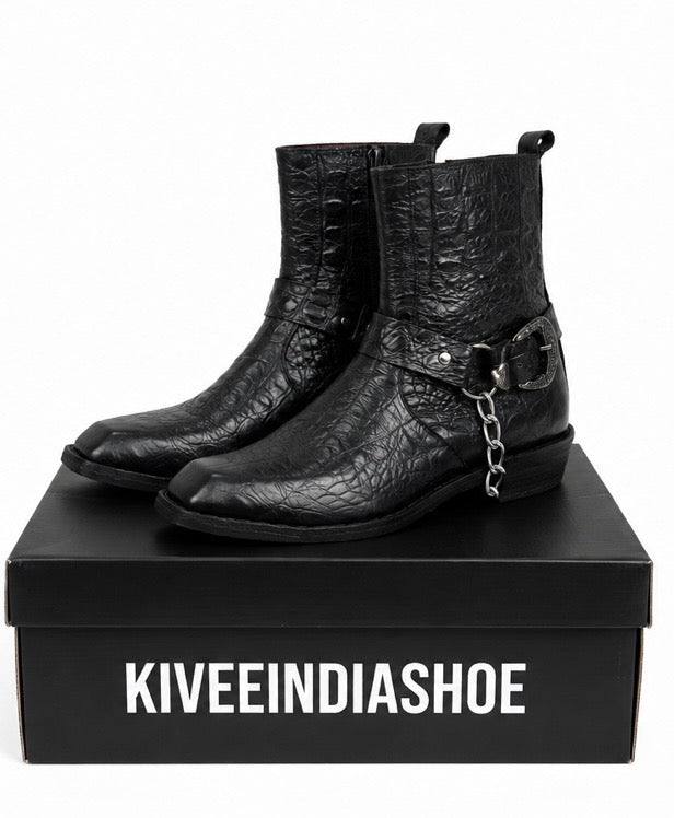 Harness boot |Handmade Leather Boot