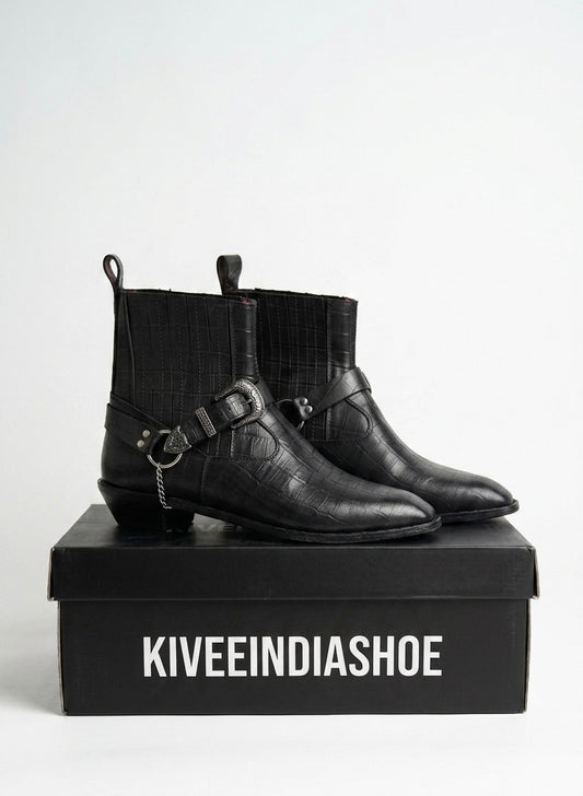 Handcrafted Harness | Black Shoe.