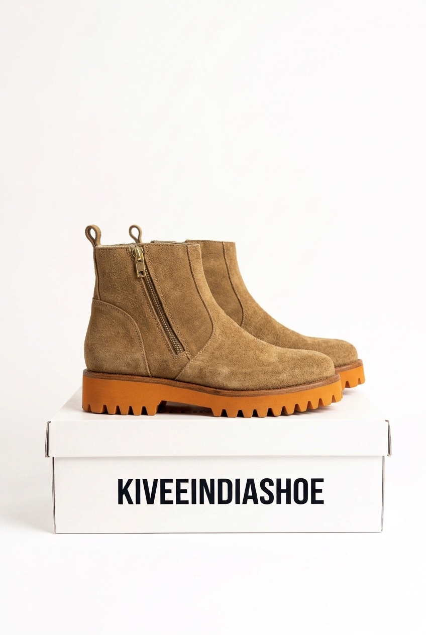 Suede Leather | Double Chain Shoe.