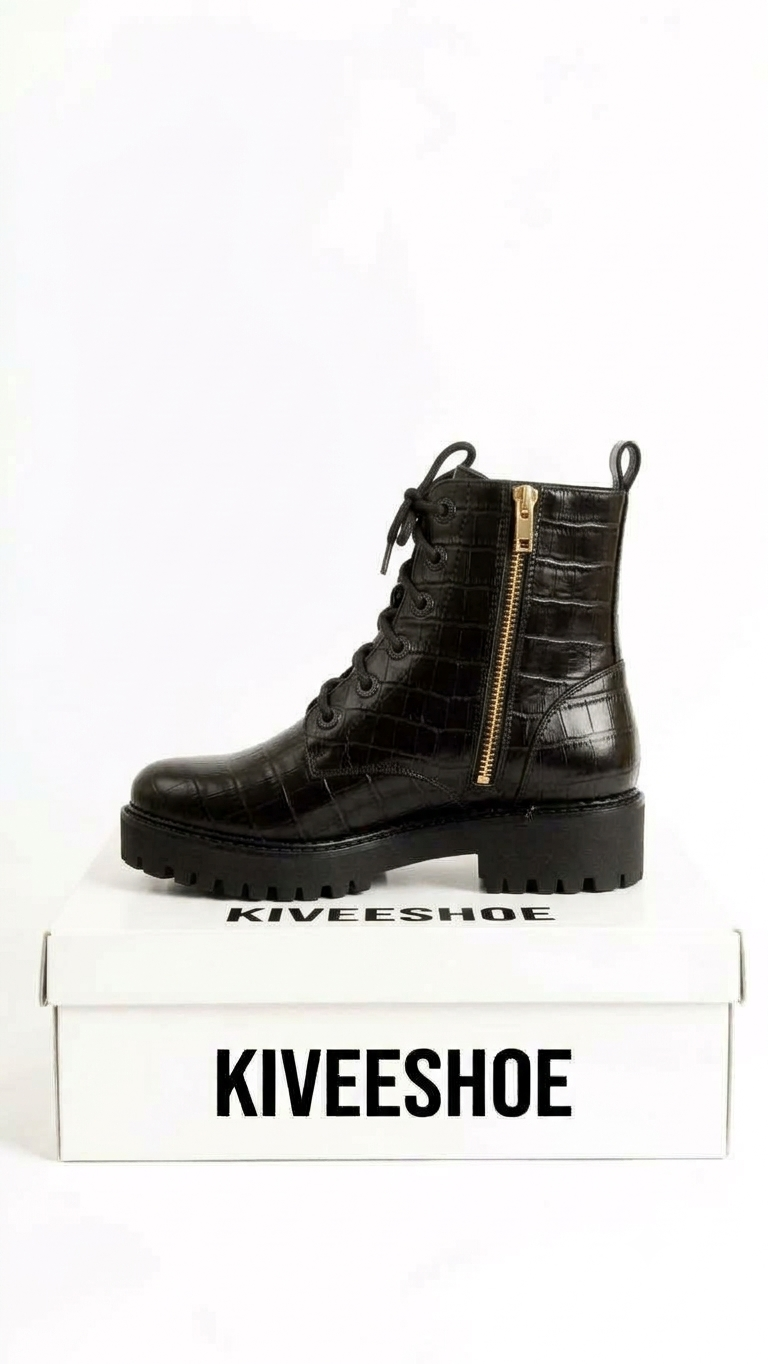 Crocodile Print Zip Shoe |Buy Now