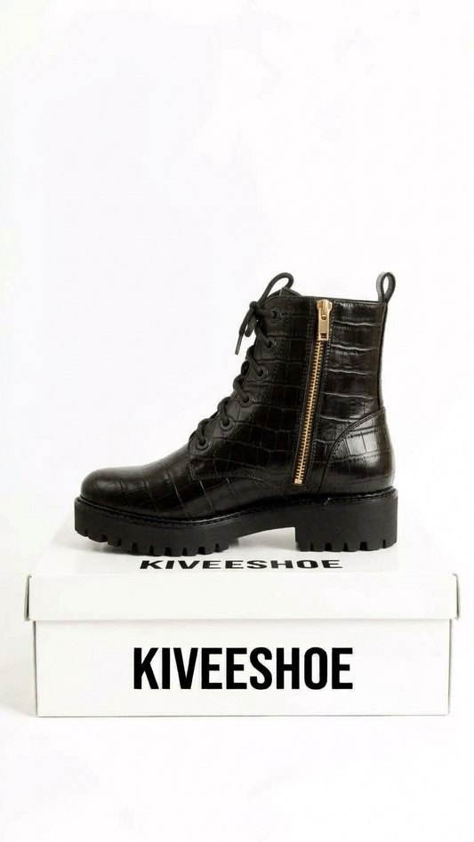 Crocodile Print Zip Shoe |Buy Now