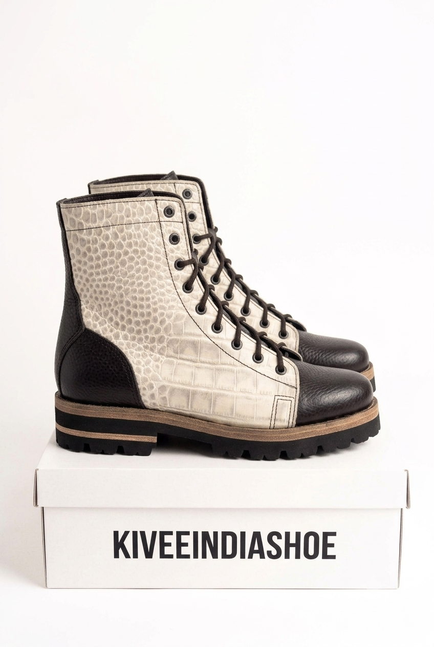 Monkey Boot| Printed Leather