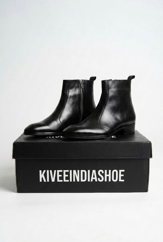 Handcrafted | Black Chelsea Shoe.